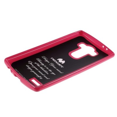 LG G4 (H815) Mercury tumši rozs cieta silikona (TPU) apvalks / vacins.lv