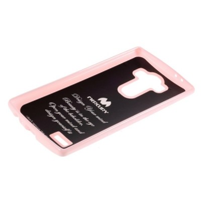 LG G4 (H815) Mercury gaiši rozs cieta silikona (TPU) apvalks / vacins.lv