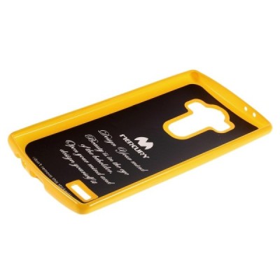 LG G4 (H815) Mercury dzeltens cieta silikona (TPU) apvalks / vacins.lv