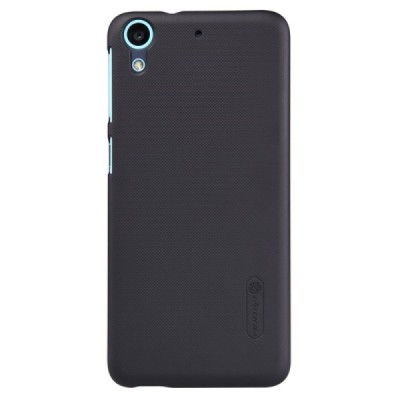 HTC Desire 626 Nillkin Frosted Shield melns plastmasas apvalks + ekrāna aizsargplēve / Vacins.lv