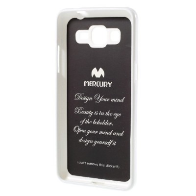 Samsung Galaxy Grand Prime (G530) Mercury balts cieta silikona (TPU) apvalks / vacins.lv
