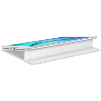 Originalus Samsung Galaxy Tab A 9.7 (T555, T550) Book Cover atverčiamas baltas odinis dėklas / Priedai.lt