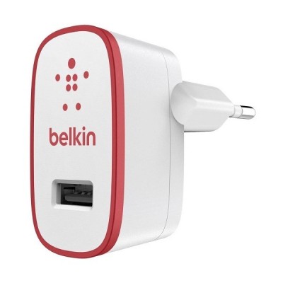 „Belkin“ MIXIT↑™ Wall Charger tīkla lādētājs - balts / sarkans (2.1 A) / Vacins.lv
