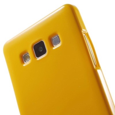 Samsung Galaxy A5 Mercury dzeltens cieta silikona (TPU) apvalks / vacins.lv