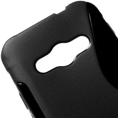 Samsung Galaxy Xcover 3 (G388) kieto silikono TPU juodas dėklas - nugarėlė / Priedai.lt
