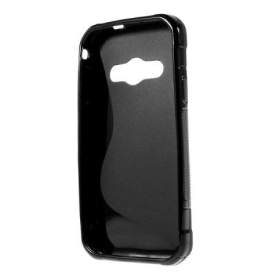 Samsung Galaxy Xcover 3 (G388) kieto silikono TPU juodas dėklas - nugarėlė / Priedai.lt