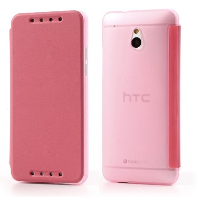 Atvēramais HTC One mini rozs maciņš / Vacins.lv