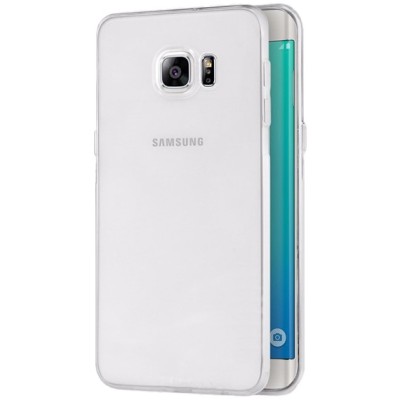 Samsung Galaxy S6 Edge+ Plius (G928) kieto silikono TPU (akrilinis) skaidrus dėklas - nugarėlė / Priedai.lt