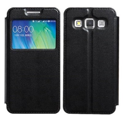 Samsung Galaxy A3 2015 (A300F) „Kalaideng“ Sun atverčiamas juodas dėklas - knygutė / Priedai.lt