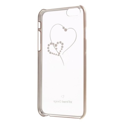 Apple iPhone 6S elegants X-Fitted Crystal Telesthesia Swarovski dzidrs (caurspīdīgs) zelta plastmasas apvalks ar kristāliem / Va