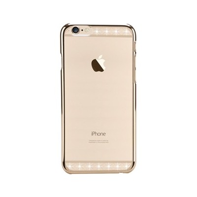 Apple iPhone 6S elegants X-Fitted Crystal Lace Swarovski dzidrs (caurspīdīgs) zelta plastmasas apvalks ar kristāliem / Vacins.lv