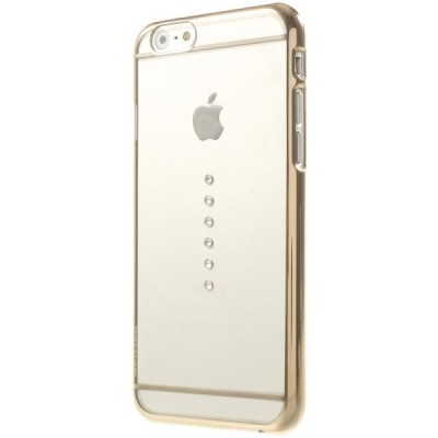 Apple iPhone 6S elegants X-Fitted Crystal Waterdrop Swarovski dzidrs (caurspīdīgs) zelta plastmasas apvalks ar kristāliem / Vaci