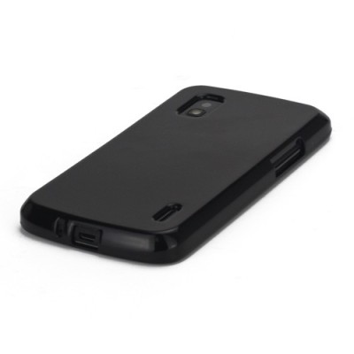 „Jelly Case“ juodas Nexus 4 E960 dėklas (dėkliukas) / Priedai.lt