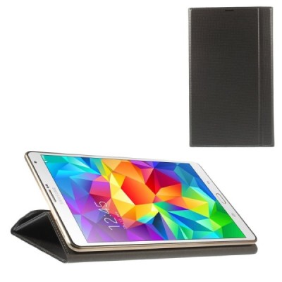 Samsung Galaxy Tab S 8.4 (T705, T700) SMART ādas atvēramais brūns maciņš / Vacins.lv