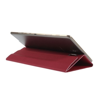 Samsung Galaxy Tab S 8.4 (T705, T700) SMART atverčiamas raudonas odinis dėklas / Priedai.lt