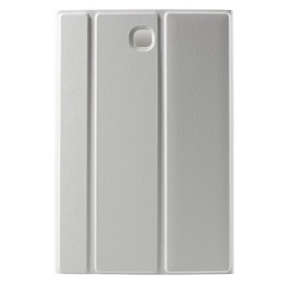 Samsung Galaxy Tab S2 8.0 (T715, T710) Smart Case atverčiamas baltas odinis dėklas / Priedai.lt