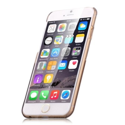 Apple iPhone 6S elegants Devia Crystal Fashion Swarovski dzidrs (caurspīdīgs) zelta plastmasas apvalks ar kristāliem / Vacins.lv