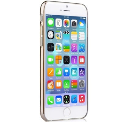 Apple iPhone 6S elegants Devia Love&Fun dzidrs (caurspīdīgs) zelta plastmasas apvalks / Vacins.lv