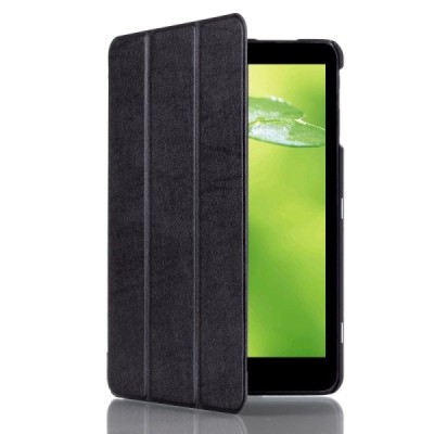 LG G Pad II 10.1" (LG G Pad 2 10.1" LTE V940) atverčiamas juodas odinis dėklas - knygutė / Priedai.lt