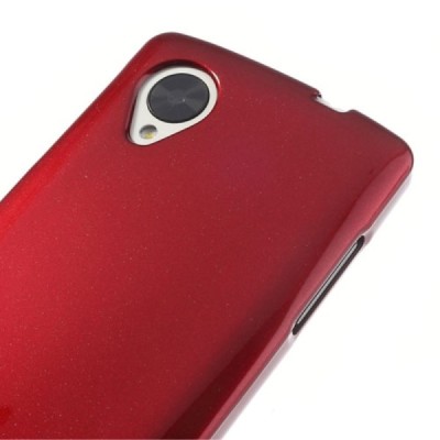 LG Nexus 5 Mercury sarkans cieta silikona (TPU) apvalks / vacins.lv