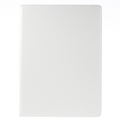 Apple iPad Pro 12.9" atvēramais balts ādas maciņš, grozās 360° grādu apjomā / Vacins.lv