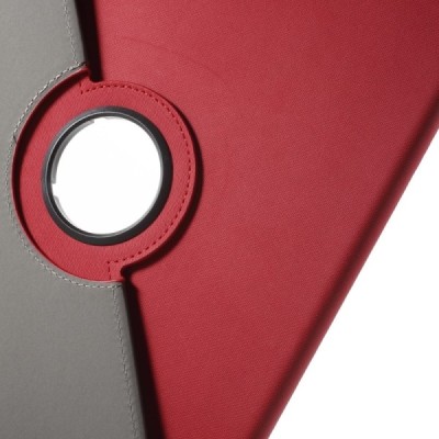 Apple iPad Pro 12.9" atvēramais sarkans teksturēts maciņš, grozās 360° grādu apjomā / Vacins.lv