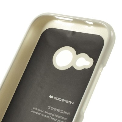 HTC One mini 2 (m8 mini) Mercury balts cieta silikona (TPU) apvalks / vacins.lv
