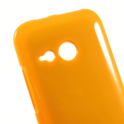 HTC One mini 2 (m8 mini) Mercury dzeltens cieta silikona (TPU) apvalks / vacins.lv