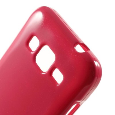 Samsung Galaxy Core Prime Mercury tumši rozs cieta silikona (TPU) apvalks / vacins.lv