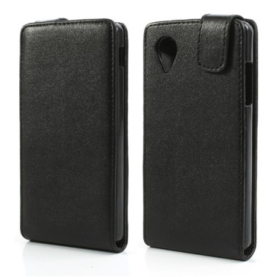 Klasikinis atverčiamas juodas LG Nexus 5 E980 dėklas (dėkliukas) / Priedai.lt