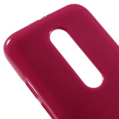 Motorola Moto G 3rd (3 Gen) Mercury tumši rozs cieta silikona (TPU) apvalks / vacins.lv