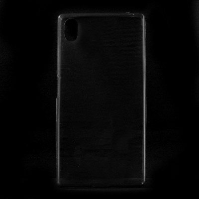 Sony Xperia Z5 dzidrs (caurspīdīgs) cieta silikona TPU pasaulē planākais pelēks apvalks / Vacins.lv
