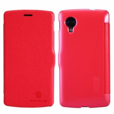 LG Nexus 5 E980 „Nillkin“ Fresh atvēramais sarkans futrālis / Vacins.lv