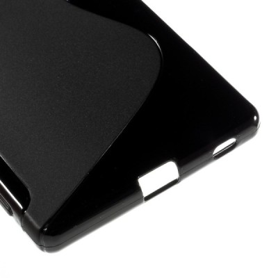 Sony Xperia Z5 kieto silikono TPU juodas dėklas - nugarėlė / Priedai.lt