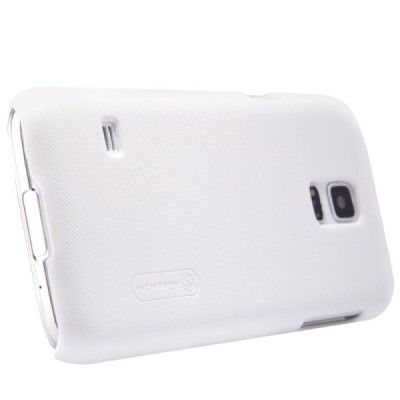 Samsung Galaxy S5 mini Nillkin Frosted Shield balts plastmasas apvalks + ekrāna aizsargplēve / Vacins.lv