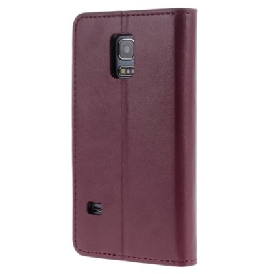 Mercury Sonata atverčiamas Samsung Galaxy S5 mini (G800) bordinis odinis dėklas - piniginė / Priedai.lt