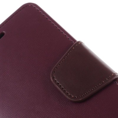 Mercury Sonata atverčiamas Samsung Galaxy S5 mini (G800) bordinis odinis dėklas - piniginė / Priedai.lt