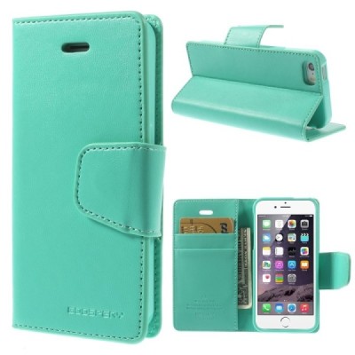 Mercury Sonata Apple iPhone 5S atvērams piparmētru ādas maciņš / Vacins.lv