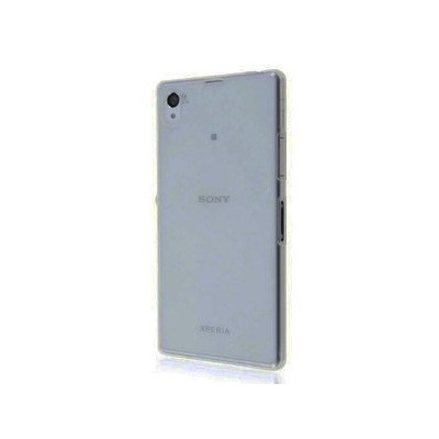 Sony Xperia Z3 dzidrs (caurspīdīgs) cieta silikona TPU pasaulē planākais pelēks apvalks / Vacins.lv
