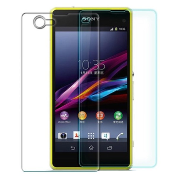 „Nillkin“ 9H Tempered Glass ekrāna aizsargstikls 0.33 mm + aizsargplēve aizmugurējām vāciņam (Xperia Z1 Compact)