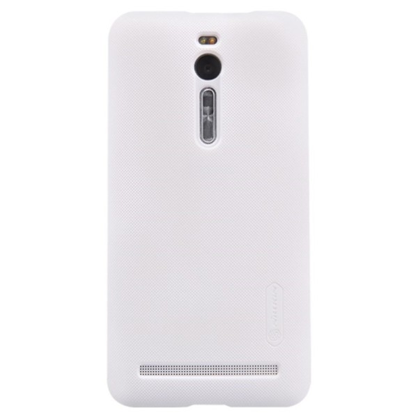 „Nillkin“ Frosted Shield dėklas - baltas + apsauginė ekrano plėvelė (Zenfone 2 5.5)
