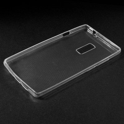 OnePlus 2 (Two) skaidrus (permatomas) silikoninis TPU ploniausias pasaulyje bespalvis dėklas / Priedai.lt