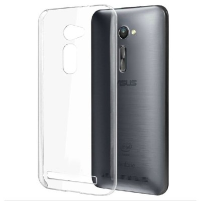 Asus Zenfone 2 5.0 (ZE500CL) skaidrus (permatomas) kieto silikono TPU ploniausias pasaulyje dėklas / Priedai.lt
