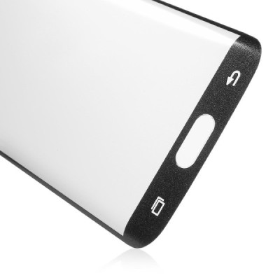 Samsung Galaxy S6 Edge (G925) Amorus Tempered Glass melns ekrāna aizsargstikls / Vacins.lv