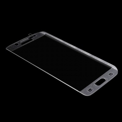 Samsung Galaxy S6 Edge (G925) 3D Tempered Glass dzidrs (caurspīdīgs) ekrāna aizsargstikls / Vacins.lv