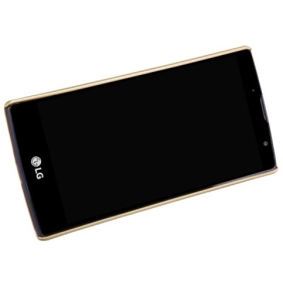 LG G4c (H525) Nillkin Frosted Shield zelta plastmasas apvalks + ekrāna aizsargplēve / Vacins.lv