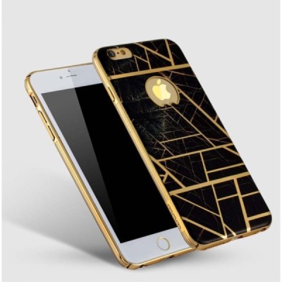 Apple iPhone 6S Plus elegants „JLW“ Color Palette melns (apmales zeltā krāsā) plastmasas apvalks / Vacins.lv