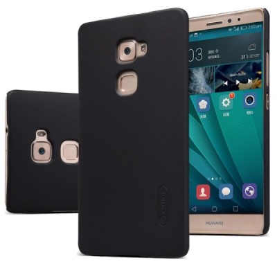 Huawei Mate S Nillkin Frosted Shield juodas plastikinis dėklas + apsauginė ekrano plėvelė / Priedai.lt