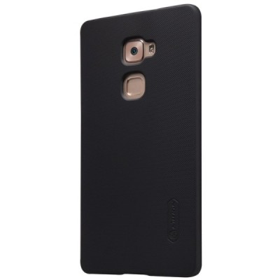 Huawei Mate S Nillkin Frosted Shield juodas plastikinis dėklas + apsauginė ekrano plėvelė / Priedai.lt