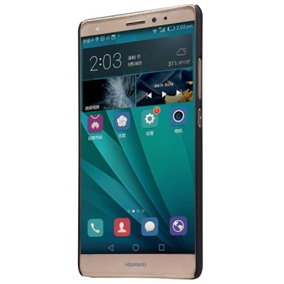 Huawei Mate S Nillkin Frosted Shield juodas plastikinis dėklas + apsauginė ekrano plėvelė / Priedai.lt